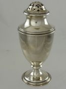 A Silver Castor, London hallmark, m.m RC dated 1929, approx 124 gms