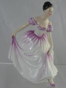 A Collection of Figurines including, Royal Doulton "Danielle" No. HN3001, and Two Coalport Figurines