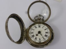 A Gentleman's Silver Pair Cased Pocket Watch, the movement engraved Hugh Pannell Northallerton,