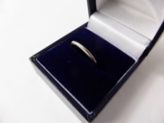 A Lady's Platinum Wedding Band, size K, approx 2.3 gms