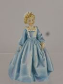 Royal Worcester Figurine, by F.G. Doughty "Grandmothers Dress 3081, approx 17 cms.