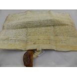 A Early 19th Century Document of Vellum, to the Right Honourable John Singleton Lord Lynhurst Lord