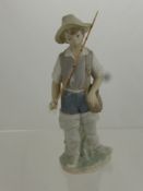 A Lladro Figurine of Fisherman and Catch, nr A14N, approx 15 cms