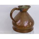 An Early Large 2-Gallon Copper Water Vessel, approx 32 cms high.