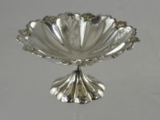 A Silver Bon Bon Dish, having pierced design to body with fluted edge on pedestal base, London