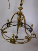 A Regency Style Ceiling Light, fitted with down lighters.