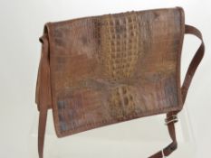 A Lady's vintage Alligator Skin Handbag.