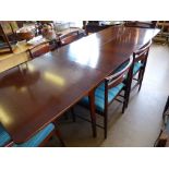 A Retro A.H. Mcintosh & Co Ltd Kirkcaldy Scotland, extending Dining Table and four chairs nr 9513