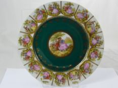 Eight Large Cabinet Plates depicting lovers, approx 28 cms dia. (8)