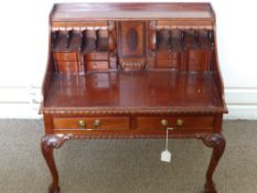 A Mahogany Miniature Desk, possibly an apprentice piece, approx 60 x 40 cms.