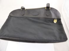 A Leather and Fabric Vintage Mulberry Shoulder Handbag, tag numbered 671564.