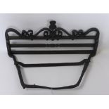 A Wrought Iron Wall Mounted Boot Scrape, approx 56 x 28 cms.