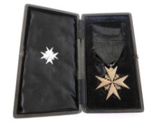 A Knight Commander Venerable Order of St John Medal, in the original box.