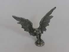 A 1920's French Car Mascot, hood ornament depicting an eagle with widespread wings.