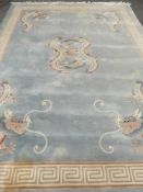 A Washed Chinese Carpet, approx 290 x 290 cms.