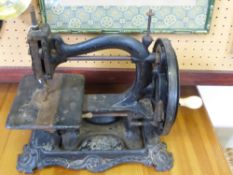 The Wanzer Model A Antique Sewing Machine circa 1875.