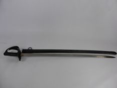 An 1855 Cavalry Troopers Sword, complete with scabbard, diced leather grip, in fine overall