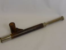 An 1827 Two Draw 'Day & Night' Brass Telescope by T Hemsley & Son, Tower Hill, London, 20 inches