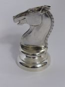 A Solid Silver Figure of a Horses's Head, Sheffield hallmark 1929, mm Walker & Hall, approx 11.5