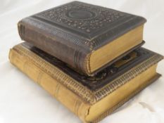 A Victorian Musical Photo Album, together with an album of black and white vintage photographs.