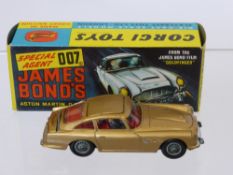 A Boxed Corgi Toy of James Bond's Aston Martin DB5 from the James Bond Film Goldfinger.