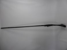 An Antique Ottoman Musket, having a "Miquelet" Lock of Spanish influence, 3/4 stock to the muzzle,