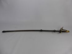 An American 1864 Cavalry Troopers Sabre, with leather and brass bound hilt.