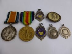 WWII Medals awarded to M-288452 Pte. T.H. Protherough A.S.C., War and Victory  Medal together with
