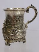 A Victorian Silver Christening Cup, London hallmark 1849/50, mm W.R.Smily, approx 110 gms.