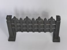 A Cast Iron Fire Guard Front, for a small fire place.