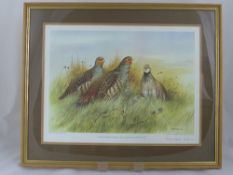 Four Limited edition prints, depicting game birds signed by Berrisford Hill  limited edition 12 of