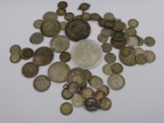 A Collection of Miscellaneous Solid Silver and other GB Coins, including sixpences, threepenny bits,