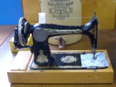 A Vintage Singer Sewing Machine.