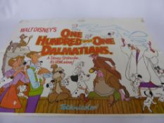 Film Posters – 5 Original Disney Movie Quads 40”x30” (Folded) comprising: 101 Dalmatians (