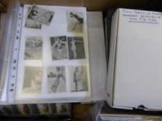 A Large Collection of Cigarette, Cigar and Tea Cards, in five albums and one box including vintage