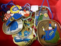 A Miscellaneous Collection of German novelty metal pendants relating to beer and drink festivals.