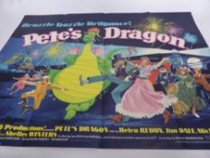 Film Posters – 4 Original Disney Movie Quads 40”x30” (Folded) comprising: Pete’s Dragon (1977),