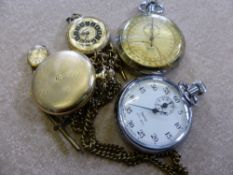 A Miscellaneous Collection of Pocket Watches including 2 Smith stopwatches, S. & S.  101 and 311,