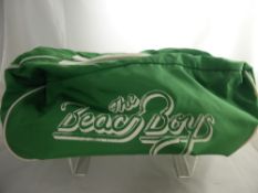 A Vintage Dubbel Duffel Bag from The Beach Boys Concert Tour.