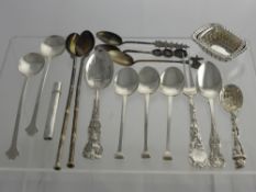 Miscellaneous Tea and Other Spoons, including three coffee, two sorbet spoons, two Commemorative