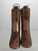 A Pair of Army & Navy Copper Brewing Boots, stamped G.