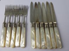 A Miscellaneous Collection of Silver Plated Cutlery, including Mother of Pearl handled fruit