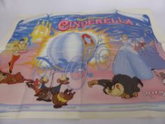Film Posters – 3 Original Disney Movie Quads 40”x30” (Folded) comprising: Cinderella (1976-RR),