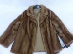 Two Vintage Fur Coats, including Mink and Canadian Squirrel, medium size. (2)