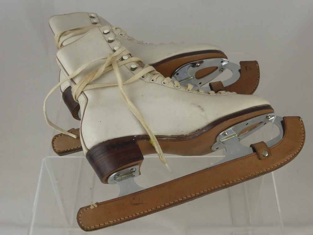 A Pair of Lady's John Wilson Majestic Ice Skates, size 6.