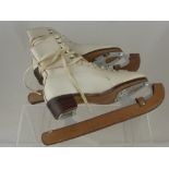 A Pair of Lady's John Wilson Majestic Ice Skates, size 6.