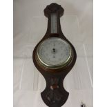 An Oak Cased Aneroid Wall Barometer.