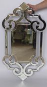 A Contemporary Viennese Mirror, approx 105 x 55 cms. (WAF)