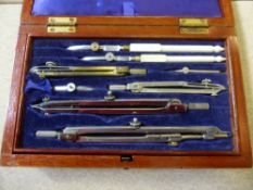 A Vintage Boxed Drawing Set A.G. Thornton, Manchester, together with a quantity of vintage