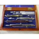 A Vintage Boxed Drawing Set A.G. Thornton, Manchester, together with a quantity of vintage